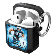 Onyourcases Luke Kuechly NFL Carolina Panthers Custom Personalized AirPods Case Shockproof Cover Awesome Smart Protective Best Cover With Top Brand Ring AirPods Bluetooth Gen 1 2 3 Pro Black Colors