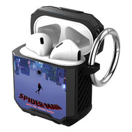 Onyourcases Spider Man Into The Spider Verse Custom Personalized AirPods Case Shockproof Cover Awesome Smart Protective Best Cover With Top Brand Ring AirPods Bluetooth Gen 1 2 3 Pro Black Colors