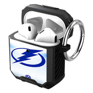 Onyourcases Tampa Bay Lightning NHL Custom Personalized AirPods Case Shockproof Cover Awesome Smart Protective Best Cover With Top Brand Ring AirPods Bluetooth Gen 1 2 3 Pro Black Colors