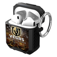 Onyourcases Vegas Golden Knights 2 Custom Personalized AirPods Case Shockproof Cover Awesome Smart Protective Best Cover With Top Brand Ring AirPods Bluetooth Gen 1 2 3 Pro Black Colors