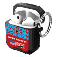 Onyourcases Who is America Sacha Baron Cohen Custom Personalized AirPods Case Shockproof Cover Awesome Smart Protective Best Cover With Ring Top Brand AirPods Bluetooth Gen 1 2 3 Pro Black Colors