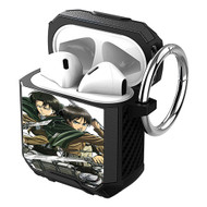 Onyourcases Attack on Titan Levi and Eren Custom Personalized AirPods Case Shockproof Cover Brand New Awesome Smart Protective Best Cover With Ring AirPods Bluetooth Gen 1 2 3 Pro Black Colors
