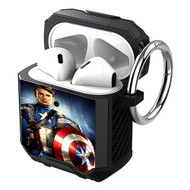 Onyourcases Captain America Custom Personalized AirPods Case Shockproof Cover Brand New Awesome Smart Protective Best Cover With Ring AirPods Bluetooth Gen 1 2 3 Pro Black Colors