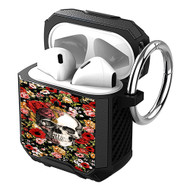 Onyourcases Floral Skull Custom Personalized AirPods Case Shockproof Cover Brand New Awesome Smart Protective Best Cover With Ring AirPods Bluetooth Gen 1 2 3 Pro Black Colors