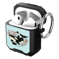 Onyourcases I Don t Belong In a Tank Dolphin Custom Personalized AirPods Case Shockproof Cover Brand New Awesome Smart Protective Best Cover With Ring AirPods Bluetooth Gen 1 2 3 Pro Black Colors