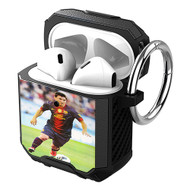 Onyourcases Lionel Messi Barcelona FC Custom Personalized AirPods Case Shockproof Cover Brand New Awesome Smart Protective Best Cover With Ring AirPods Bluetooth Gen 1 2 3 Pro Black Colors