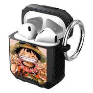Onyourcases Luffy One Piece Custom Personalized AirPods Case Shockproof Cover Brand New Awesome Smart Protective Best Cover With Ring AirPods Bluetooth Gen 1 2 3 Pro Black Colors