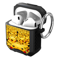 Onyourcases Pikachu Collage Custom Personalized AirPods Case Shockproof Cover Brand New Awesome Smart Protective Best Cover With Ring AirPods Bluetooth Gen 1 2 3 Pro Black Colors