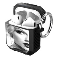 Onyourcases Taylor Swift Half Face Custom Personalized AirPods Case Shockproof Cover Brand New Awesome Smart Protective Best Cover With Ring AirPods Bluetooth Gen 1 2 3 Pro Black Colors