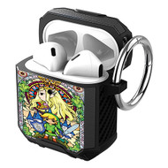 Onyourcases The Legend of Zelda Stained Glass Custom Personalized AirPods Case Shockproof Cover Brand New Awesome Smart Protective Best Cover With Ring AirPods Bluetooth Gen 1 2 3 Pro Black Colors