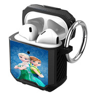 Onyourcases Disney Frozen Anna and Elsa Custom Personalized AirPods Case Shockproof Cover Awesome Smart New Brand Protective Best Cover With Ring AirPods Bluetooth Gen 1 2 3 Pro Black Colors
