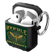 Onyourcases Hyrule University The Legend of Zelda Custom Personalized AirPods Case Shockproof Cover Awesome Smart New Brand Protective Best Cover With Ring AirPods Bluetooth Gen 1 2 3 Pro Black Colors