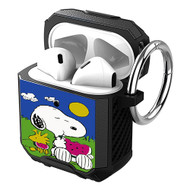 Onyourcases Summer Snoopy Woodstock Custom Personalized AirPods Case Shockproof Cover Awesome Smart New Brand Protective Best Cover With Ring AirPods Bluetooth Gen 1 2 3 Pro Black Colors