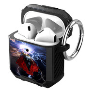 Onyourcases Thor The Avengers Custom Personalized AirPods Case Shockproof Cover Awesome Smart New Brand Protective Best Cover With Ring AirPods Bluetooth Gen 1 2 3 Pro Black Colors