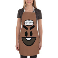 Onyourcases BT21 Shooky Custom Personalized Name Kitchen Apron Awesome With Adjustable Strap and Pockets For Cooking Baking Cheff Cafe Coffee Barista Bartender