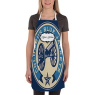 Onyourcases Columbus Blue Jackets NHL Art Custom Personalized Name Kitchen Apron Awesome With Adjustable Strap and Pockets For Cooking Baking Cheff Cafe Coffee Barista Bartender