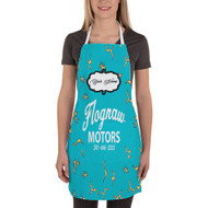 Onyourcases Flognaw Motors Custom Personalized Name Kitchen Apron Awesome With Adjustable Strap and Pockets For Cooking Baking Cheff Cafe Coffee Barista Bartender