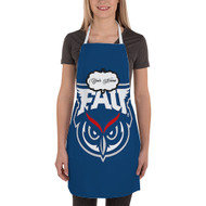 Onyourcases Florida Atlantic Owls Custom Personalized Name Kitchen Apron Awesome With Adjustable Strap and Pockets For Cooking Baking Cheff Cafe Coffee Barista Bartender