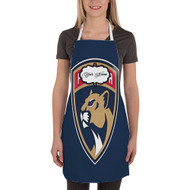 Onyourcases Florida Panthers NHL Art Custom Personalized Name Kitchen Apron Awesome With Adjustable Strap and Pockets For Cooking Baking Cheff Cafe Coffee Barista Bartender