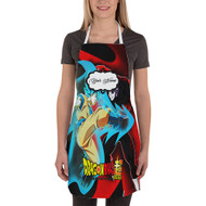 Onyourcases Goku vs Jiren Dragon Ball Super Custom Personalized Name Kitchen Apron Awesome With Adjustable Strap and Pockets For Cooking Baking Cheff Cafe Coffee Barista Bartender