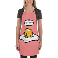 Onyourcases gudetama meh Custom Personalized Name Kitchen Apron Awesome With Adjustable Strap and Pockets For Cooking Baking Cheff Cafe Coffee Barista Bartender