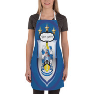 Onyourcases Huddersfield Town FC Custom Personalized Name Kitchen Apron Awesome With Adjustable Strap and Pockets For Cooking Baking Cheff Cafe Coffee Barista Bartender