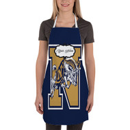 Onyourcases Navy Midshipmen Custom Personalized Name Kitchen Apron Awesome With Adjustable Strap and Pockets For Cooking Baking Cheff Cafe Coffee Barista Bartender