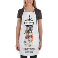 Onyourcases Studio Ghibli Arts Custom Personalized Name Kitchen Apron Awesome With Adjustable Strap and Pockets For Cooking Baking Cheff Cafe Coffee Barista Bartender