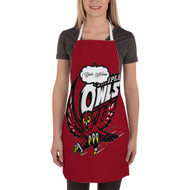 Onyourcases Temple Owls Custom Personalized Name Kitchen Apron Awesome With Adjustable Strap and Pockets For Cooking Baking Cheff Cafe Coffee Barista Bartender