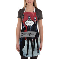 Onyourcases Depeche Mode Global Spirit Tour Custom Personalized Name Kitchen Apron With Awesome Adjustable Strap and Pockets For Cooking Baking Cheff Cafe Coffee Barista Bartender