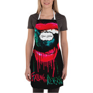 Onyourcases Falling in Reverse Art Custom Personalized Name Kitchen Apron With Awesome Adjustable Strap and Pockets For Cooking Baking Cheff Cafe Coffee Barista Bartender