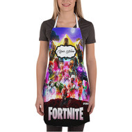 Onyourcases Fortnite Art Custom Personalized Name Kitchen Apron With Awesome Adjustable Strap and Pockets For Cooking Baking Cheff Cafe Coffee Barista Bartender