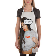 Onyourcases Kylie Jenner Art Custom Personalized Name Kitchen Apron With Awesome Adjustable Strap and Pockets For Cooking Baking Cheff Cafe Coffee Barista Bartender