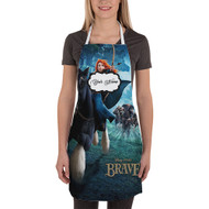 Onyourcases Disney Pixar Brave Merida Custom Personalized Name Kitchen Apron With Adjustable Awesome Strap and Pockets For Cooking Baking Cheff Cafe Coffee Barista Bartender