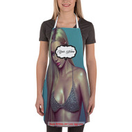 Onyourcases Iggy Azalea Custom Personalized Name Kitchen Apron With Adjustable Awesome Strap and Pockets For Cooking Baking Cheff Cafe Coffee Barista Bartender