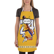 Onyourcases Kobe Bryant 24 NBA Custom Personalized Name Kitchen Apron With Adjustable Awesome Strap and Pockets For Cooking Baking Cheff Cafe Coffee Barista Bartender