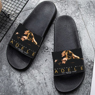 Onyourcases Adele 2023 World Tour Custom Adults Slippers Flip-flops Shoes Shoes Adults' Black/White Slippers Non Slip Slippers