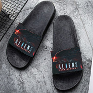 Onyourcases Aliens Dark Descent Custom Adults Slippers Flip-flops Shoes Shoes Adults' Black/White Slippers Non Slip Slippers