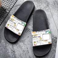 Onyourcases All About Me Custom Adults Slippers Flip-flops Shoes Shoes Adults' Black/White Slippers Non Slip Slippers