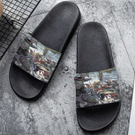 Onyourcases Assassins Creed Todd Mcfarlane Custom Adults Slippers Flip-flops Shoes Shoes Adults' Black/White Slippers Non Slip Slippers