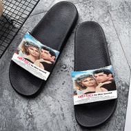 Onyourcases Grease Custom Adults Slippers Flip-flops Shoes Shoes Adults' Black/White Slippers Non Slip Slippers