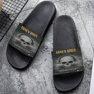 Onyourcases Gun N Roses South American Tour 2022 Custom Adults Slippers Flip-flops Shoes Shoes Adults' Black/White Slippers Non Slip Slippers