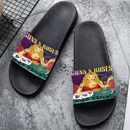 Onyourcases Guns N Roses Las Vegas US Custom Adults Slippers Flip-flops Shoes Shoes Adults' Black/White Slippers Non Slip Slippers