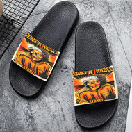 Onyourcases Guns N Roses Sydney Australia Custom Adults Slippers Flip-flops Shoes Shoes Adults' Black/White Slippers Non Slip Slippers