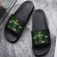 Onyourcases Loki Custom Adults Slippers Flip-flops Shoes Shoes Adults' Black/White Slippers Non Slip Slippers