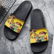 Onyourcases Post Malone Concert Custom Adults Slippers Flip-flops Shoes Shoes Adults' Black/White Slippers Non Slip Slippers