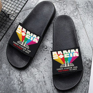 Onyourcases Rammstein Europe Tour 2022 Custom Adults Slippers Flip-flops Shoes Shoes Adults' Black/White Slippers Non Slip Slippers