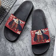 Onyourcases Shanks One Piece Red Custom Adults Slippers Flip-flops Shoes Shoes Adults' Black/White Slippers Non Slip Slippers