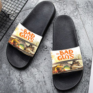 Onyourcases The Bad Guys jpeg Custom Adults Slippers Flip-flops Shoes Shoes Adults' Black/White Slippers Non Slip Slippers