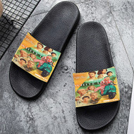 Onyourcases The White Lotus Custom Adults Slippers Flip-flops Shoes Shoes Adults' Black/White Slippers Non Slip Slippers